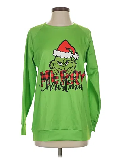 Pre-owned Unbranded Pullover Sweater In Green