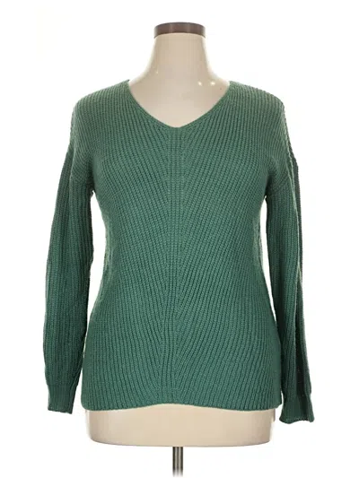 Pre-owned Unbranded Pullover Sweater In Green