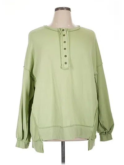 Pre-owned Unbranded Pullover Sweater In Green