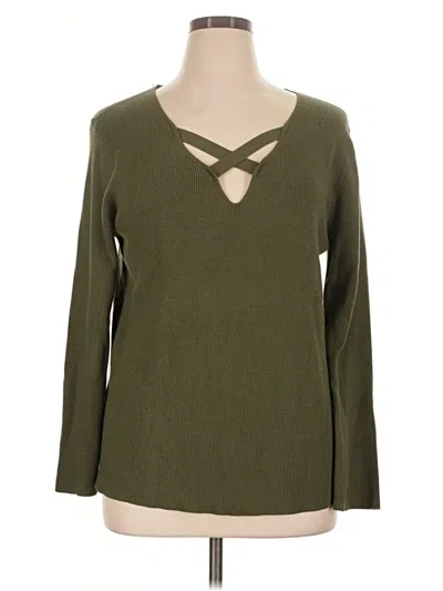 Pre-owned Unbranded Pullover Sweater In Green