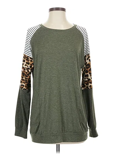 Pre-owned Unbranded Pullover Sweater In Green