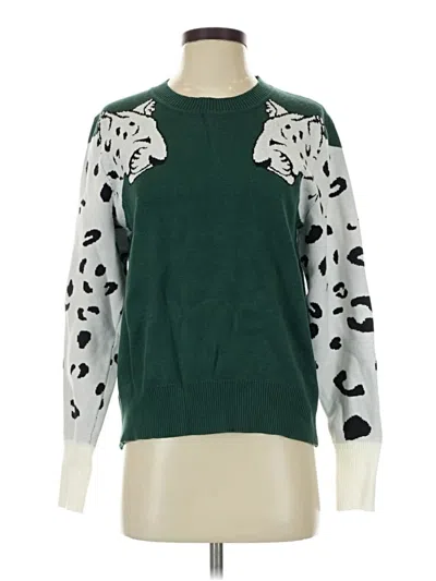 Pre-owned Unbranded Pullover Sweater In Green