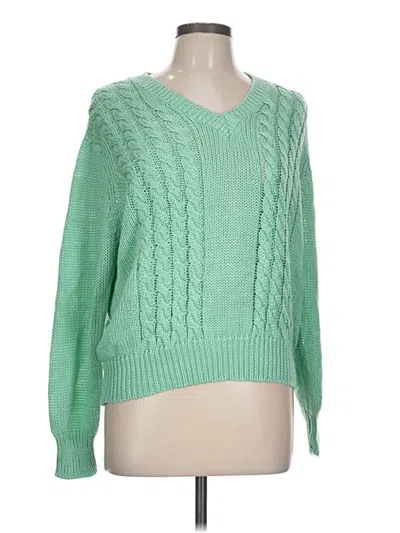 Pre-owned Unbranded Pullover Sweater In Green