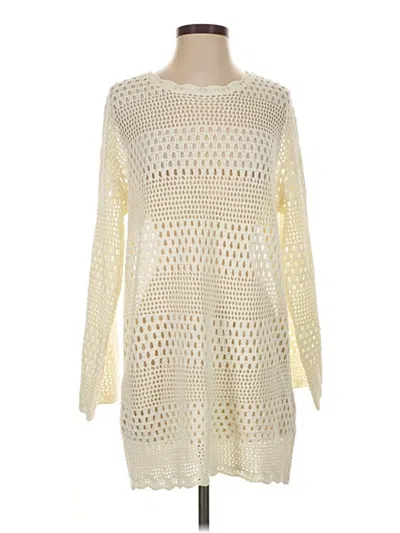 Pre-owned Unbranded Pullover Sweater In Ivory
