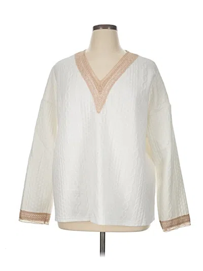 Pre-owned Unbranded Pullover Sweater In Ivory