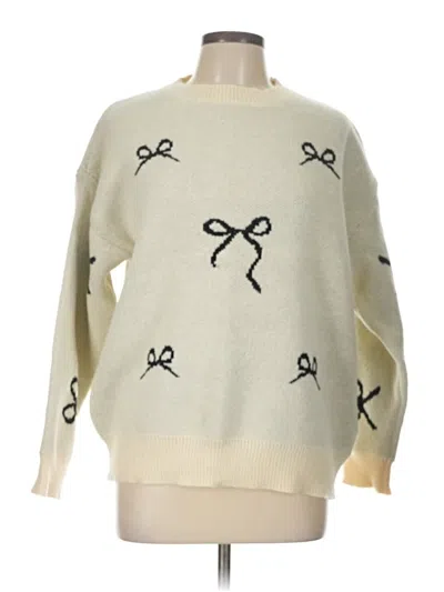Pre-owned Unbranded Pullover Sweater In Ivory