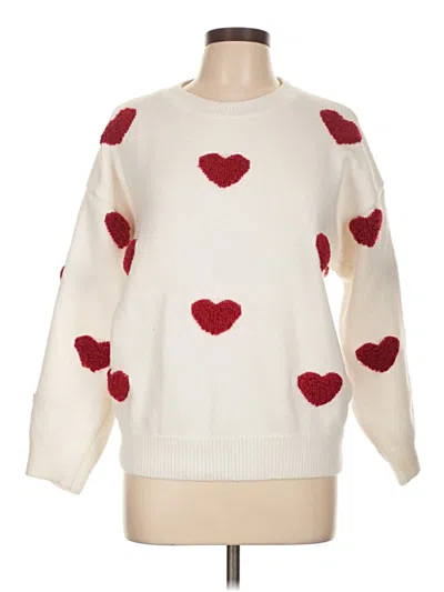 Pre-owned Unbranded Pullover Sweater In Ivory