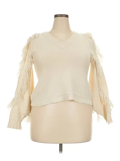 Pre-owned Unbranded Pullover Sweater In Ivory