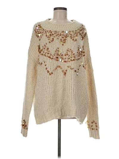 Pre-owned Unbranded Pullover Sweater In Ivory