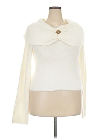 Pre-owned Unbranded Pullover Sweater In Ivory