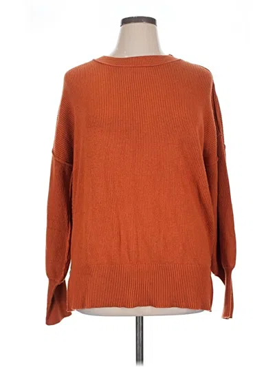 Pre-owned Unbranded Pullover Sweater In Orange