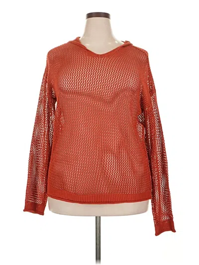 Pre-owned Unbranded Pullover Sweater In Orange