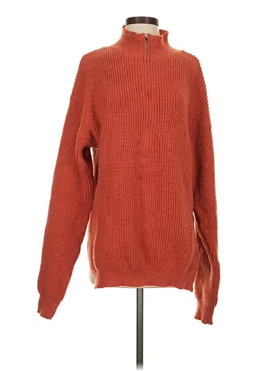 Pre-owned Unbranded Pullover Sweater In Orange