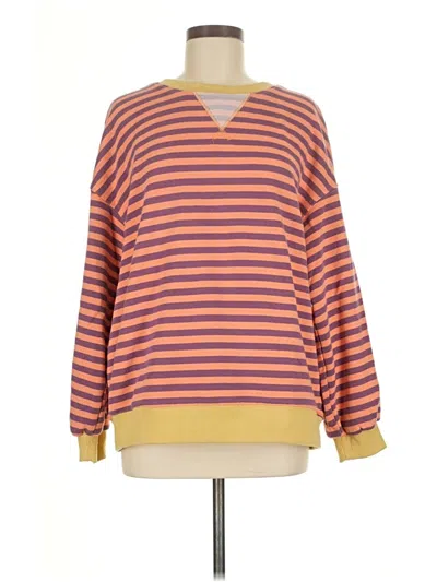 Pre-owned Unbranded Pullover Sweater In Orange