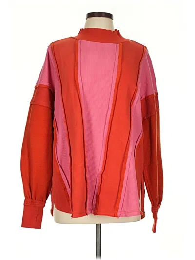 Pre-owned Unbranded Pullover Sweater In Orange