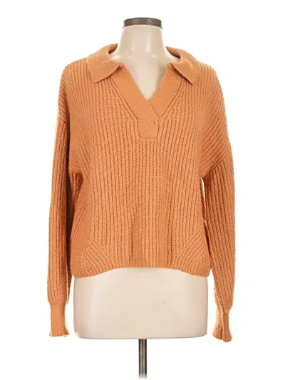 Pre-owned Unbranded Pullover Sweater In Orange