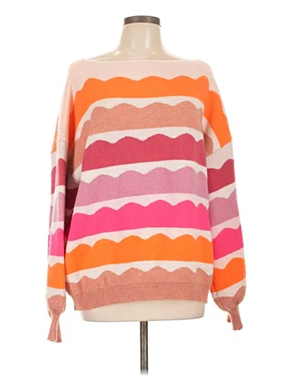 Pre-owned Unbranded Pullover Sweater In Orange