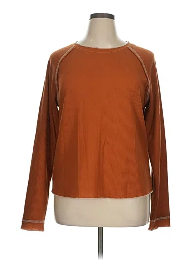 Pre-owned Unbranded Pullover Sweater In Orange