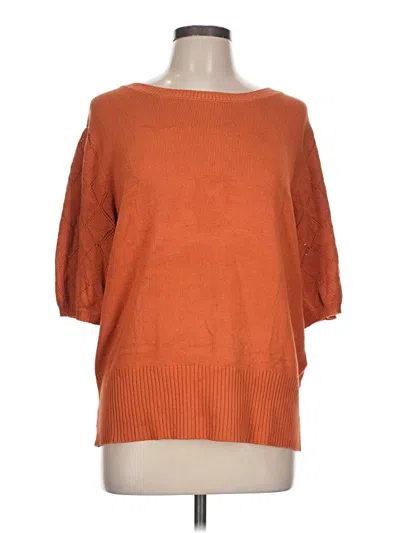 Pre-owned Unbranded Pullover Sweater In Orange