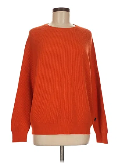 Pre-owned Unbranded Pullover Sweater In Orange