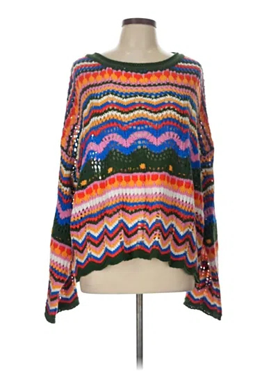 Pre-owned Unbranded Pullover Sweater In Orange