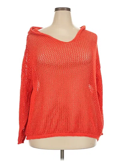 Pre-owned Unbranded Pullover Sweater In Orange