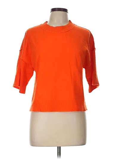 Pre-owned Unbranded Pullover Sweater In Orange
