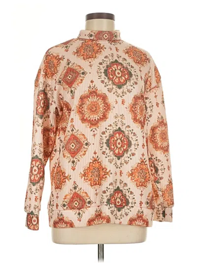 Pre-owned Unbranded Pullover Sweater In Orange