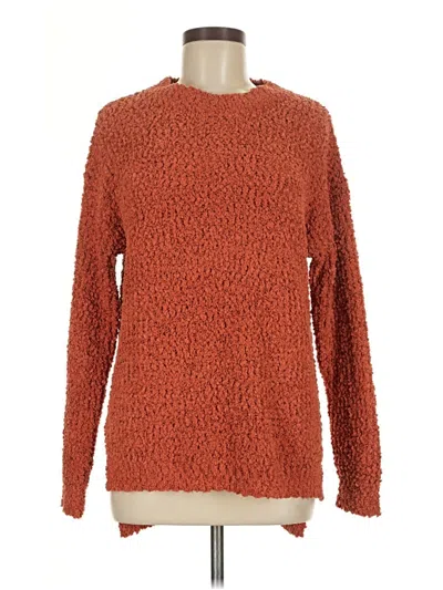 Pre-owned Unbranded Pullover Sweater In Orange