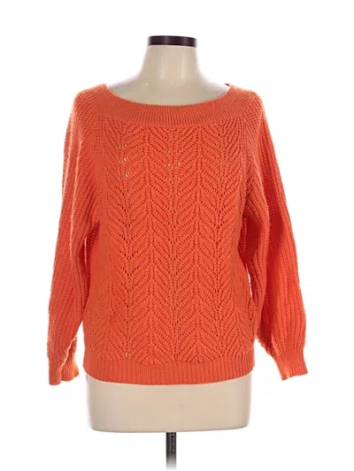 Pre-owned Unbranded Pullover Sweater In Orange
