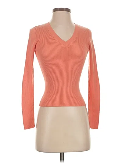 Pre-owned Unbranded Pullover Sweater In Orange