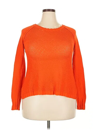 Pre-owned Unbranded Pullover Sweater In Orange