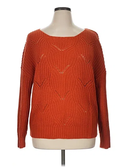 Pre-owned Unbranded Pullover Sweater In Orange