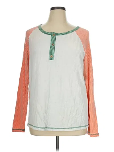 Pre-owned Unbranded Pullover Sweater In Orange
