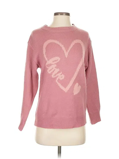 Pre-owned Unbranded Pullover Sweater In Pink
