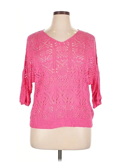 Pre-owned Unbranded Pullover Sweater In Pink