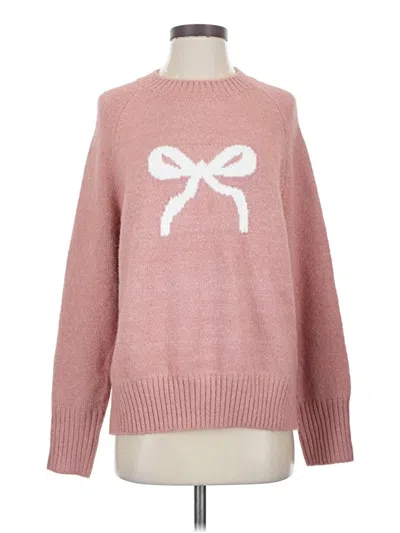 Pre-owned Unbranded Pullover Sweater In Pink