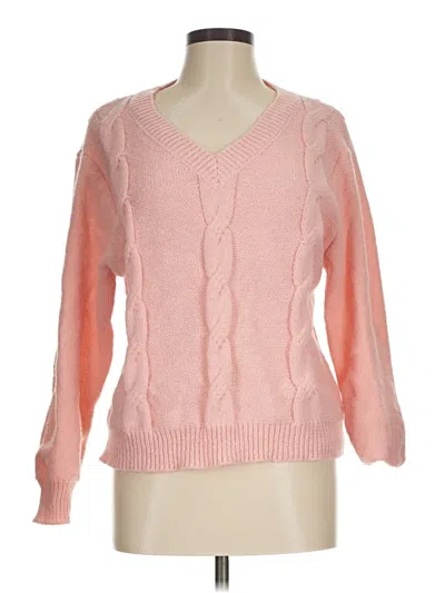 Pre-owned Unbranded Pullover Sweater In Pink