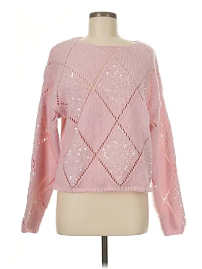 Pre-owned Unbranded Pullover Sweater In Pink