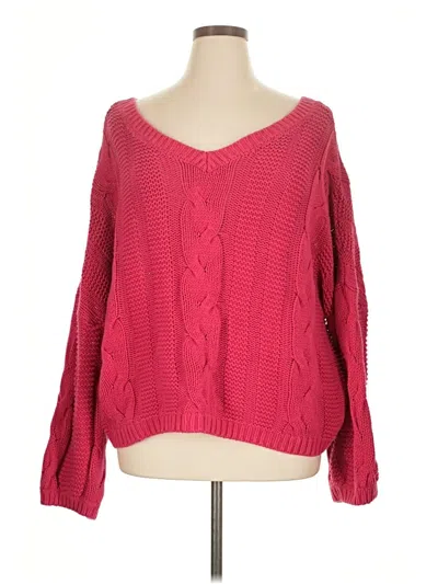 Pre-owned Unbranded Pullover Sweater In Pink