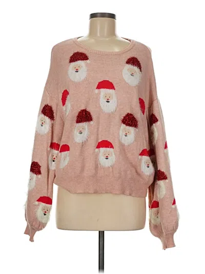 Pre-owned Unbranded Pullover Sweater In Pink