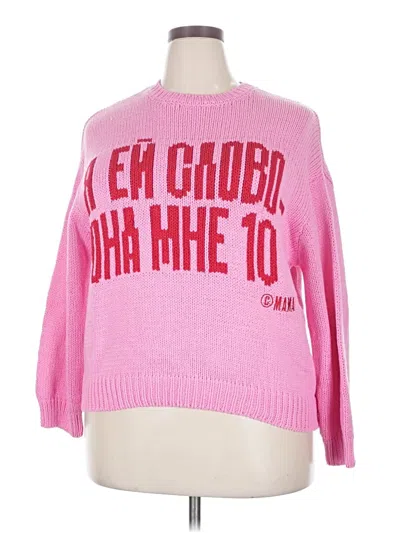 Pre-owned Unbranded Pullover Sweater In Pink