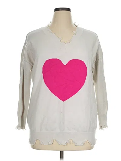 Pre-owned Unbranded Pullover Sweater In Pink