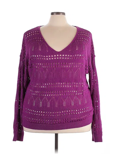 Pre-owned Unbranded Pullover Sweater In Purple