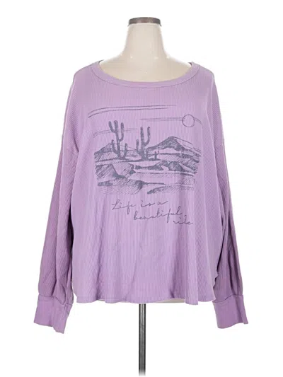 Pre-owned Unbranded Pullover Sweater In Purple