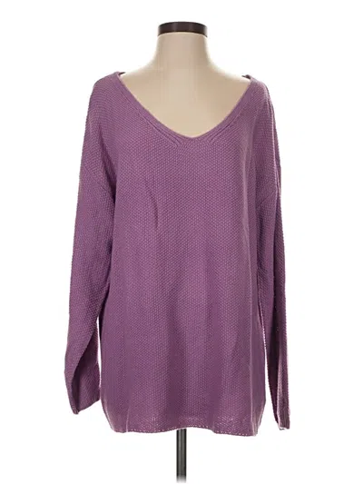 Pre-owned Unbranded Pullover Sweater In Purple