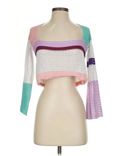 Pre-owned Unbranded Pullover Sweater In Purple