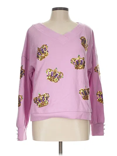 Pre-owned Unbranded Pullover Sweater In Purple