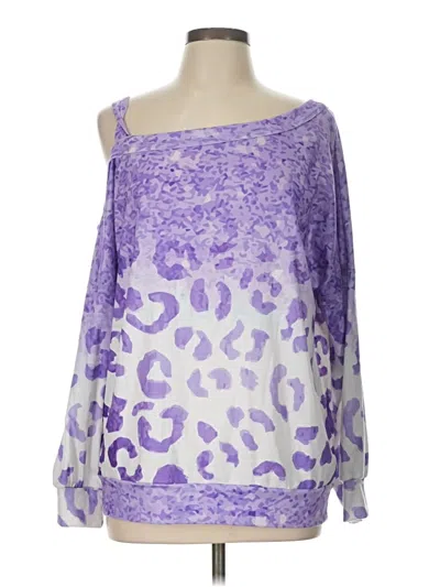 Pre-owned Unbranded Pullover Sweater In Purple