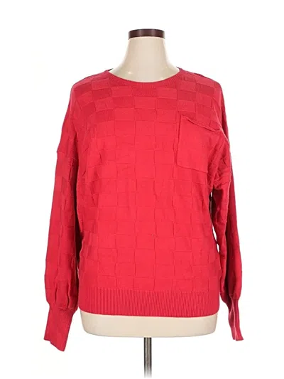 Pre-owned Unbranded Pullover Sweater In Red